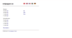 Desktop Screenshot of notpapper.se